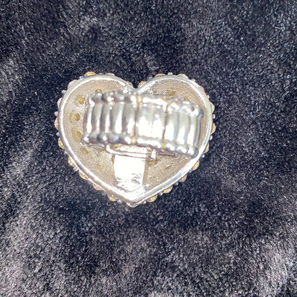 Rhinestone heart ring - Picture 2 of 4